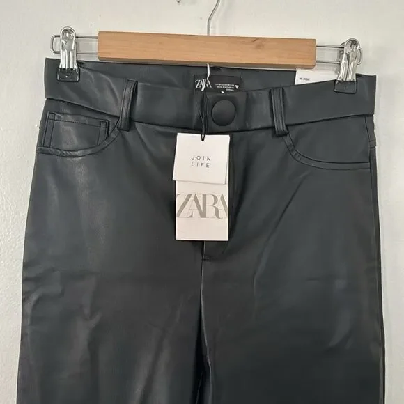 ZARA faux leather leggings NWT - Picture 3 of 10
